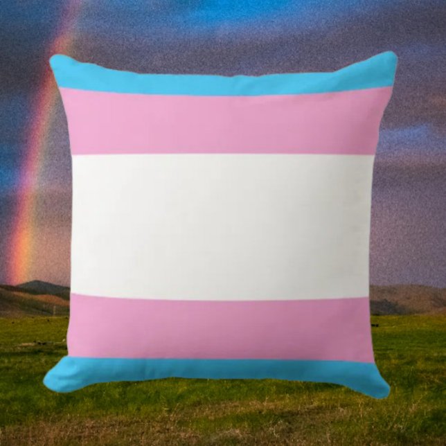 Trans Pride Comfort Throw Pillow (Creator Uploaded)