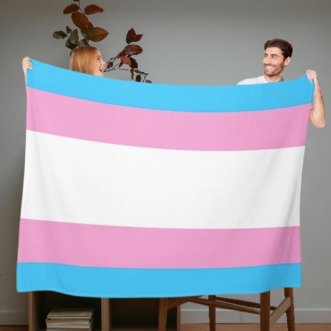 Trans Pride Cozy Fleece Blanket (Creator Uploaded)
