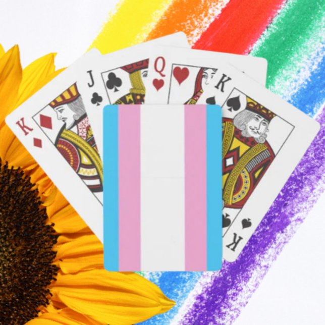 Trans Pride Deck Poker Cards (Creator Uploaded)