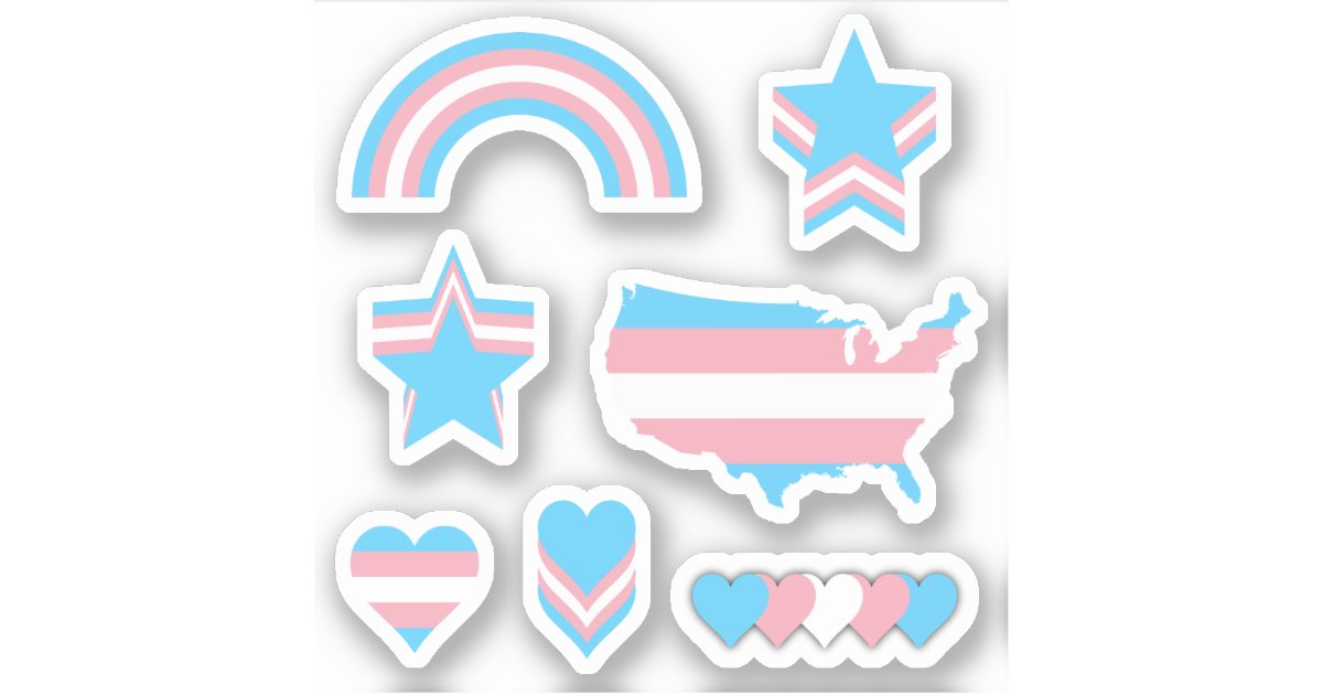 Trans Pride Designs I Sticker Zazzle