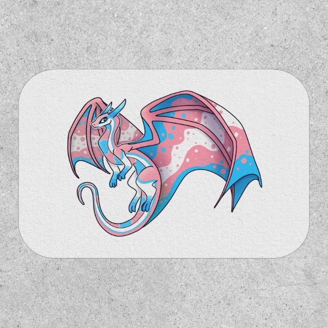 Trans Pride Dragon Patch (Front)