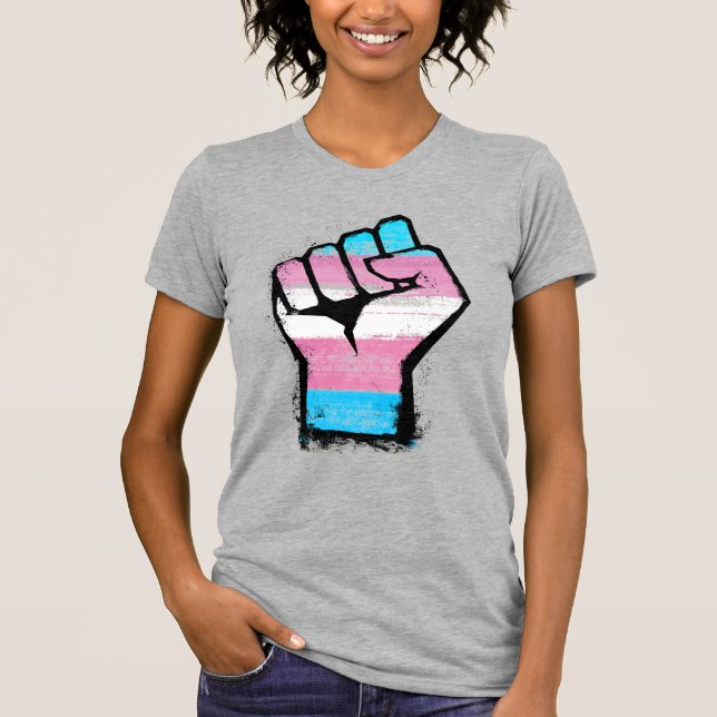 Trans Pride Fist T-Shirt (Front)