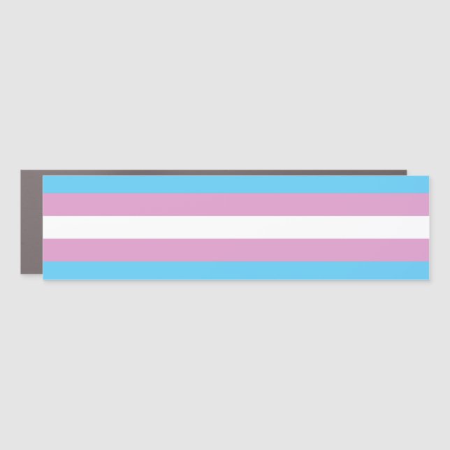 Trans Pride Flag - (2) Car Magnet (Front)