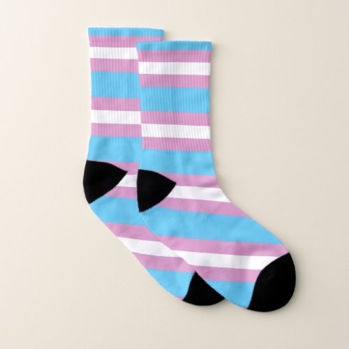 Trans Pride Flag _ 2 Socks