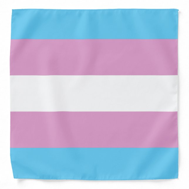 Trans Pride Flag Bandana (Front)
