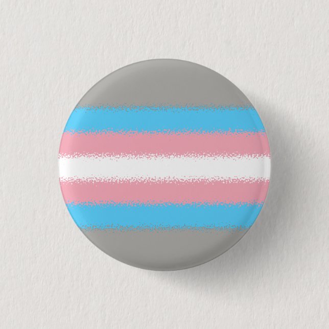 Trans Pride Flag Button (Front)