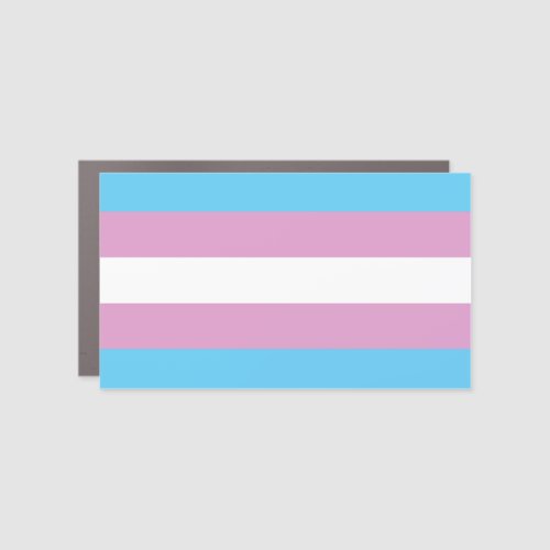Trans Pride Flag Car Magnet