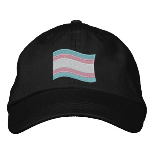 Trans Pride Flag Embroidered Baseball Cap