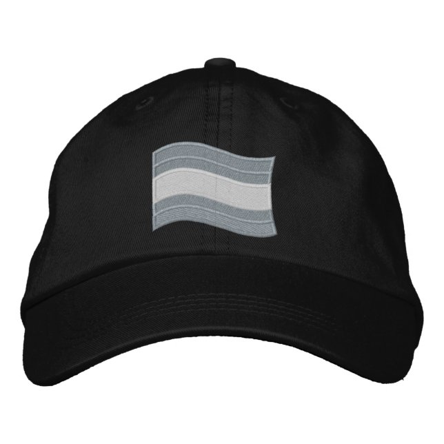 Trans Pride Flag Embroidered Baseball Cap (Front)