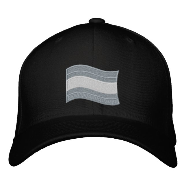 Trans Pride Flag Embroidered Baseball Cap (Front)