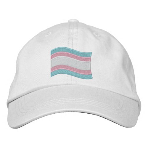 Trans Pride Flag Embroidered Baseball Cap