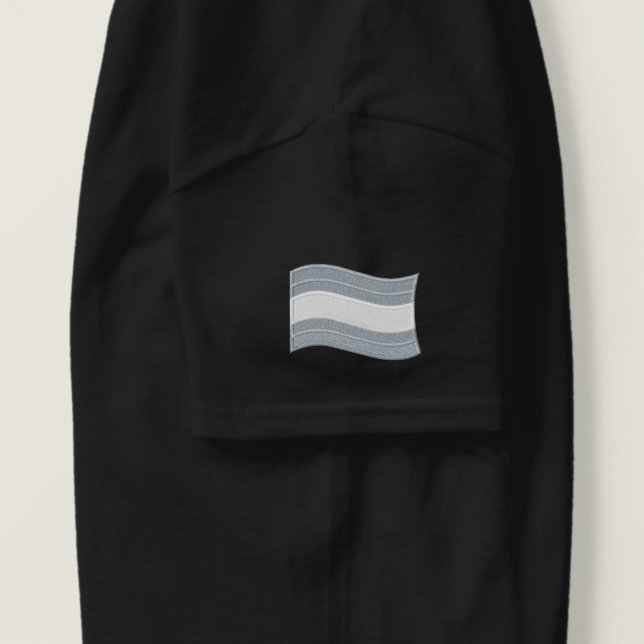 Trans Pride Flag Embroidered Shirt (Design Right)