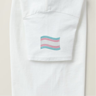Trans Pride Flag Embroidered T-Shirt