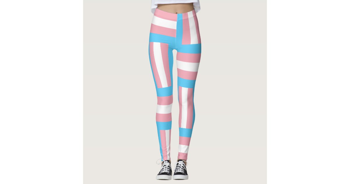 Trans Pride Flag Leggings