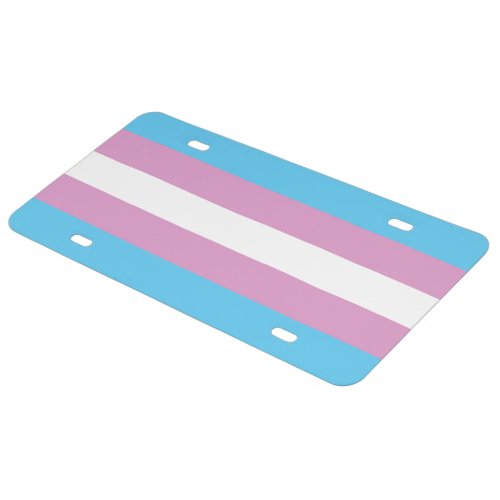 Trans Pride Flag License Plate