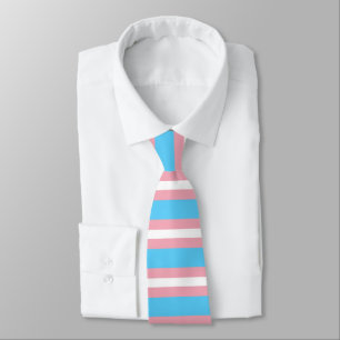 Trans Pride Flag Neck Tie