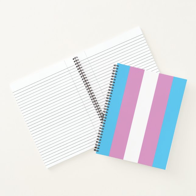 Trans Pride Flag Notebook (Inside)