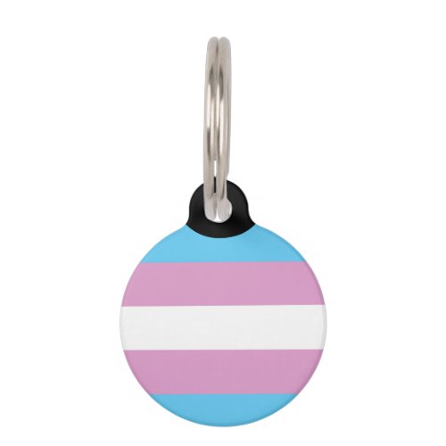 Trans Pride Flag Pet ID Tag