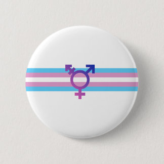 Trans Pride Flag Pinback Button