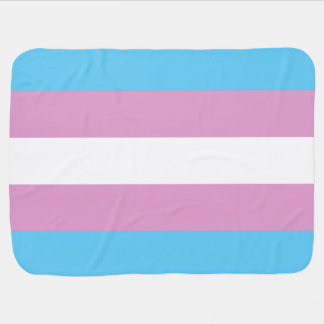 Trans Pride Flag Receiving Blanket