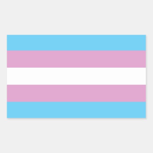 Trans Pride Flag Rectangular Sticker