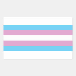 Trans Pride Flag Rectangular Sticker