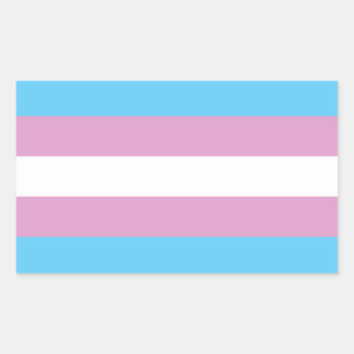 Trans Pride Flag Rectangular Sticker