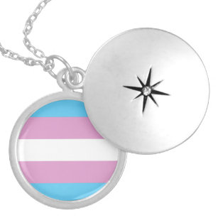 Trans Pride Butterfly Necklace