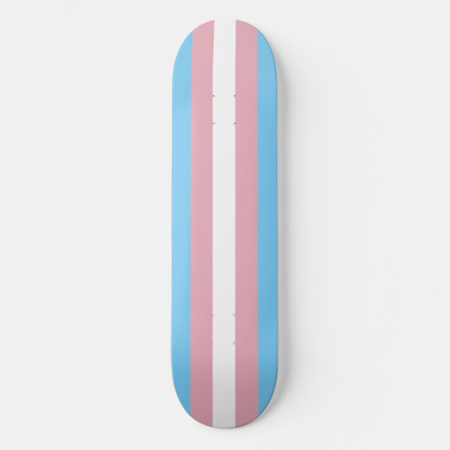 Trans Pride Flag Skateboard (Front)
