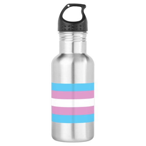 Trans Pride Flag Stainless Steel Water Bottle