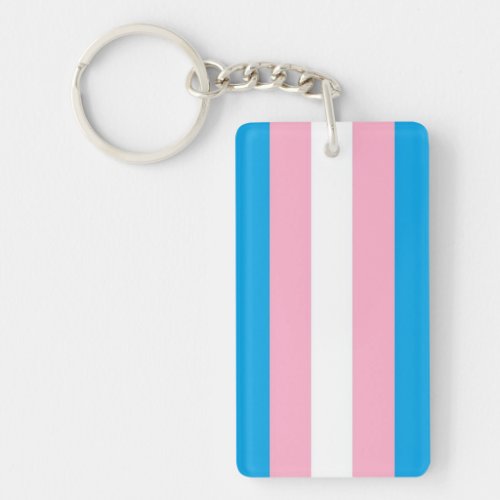 trans pride flag trans inclusive allies feminist keychain