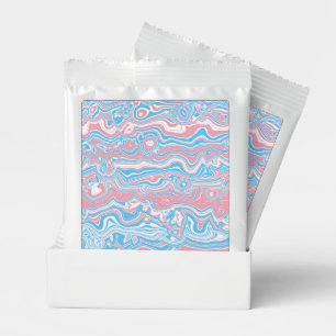 Trans Pride Flag Trippy Boho Groovy Wavy Stripes Margarita Drink Mix