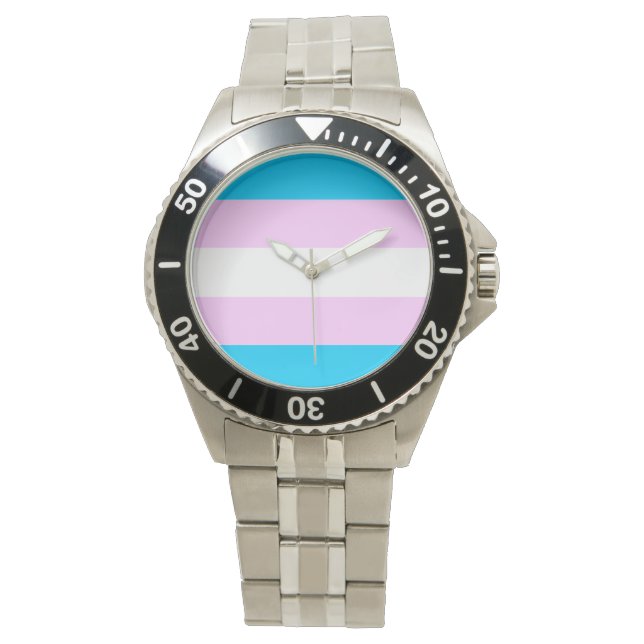 Trans pride flag watch (Front)