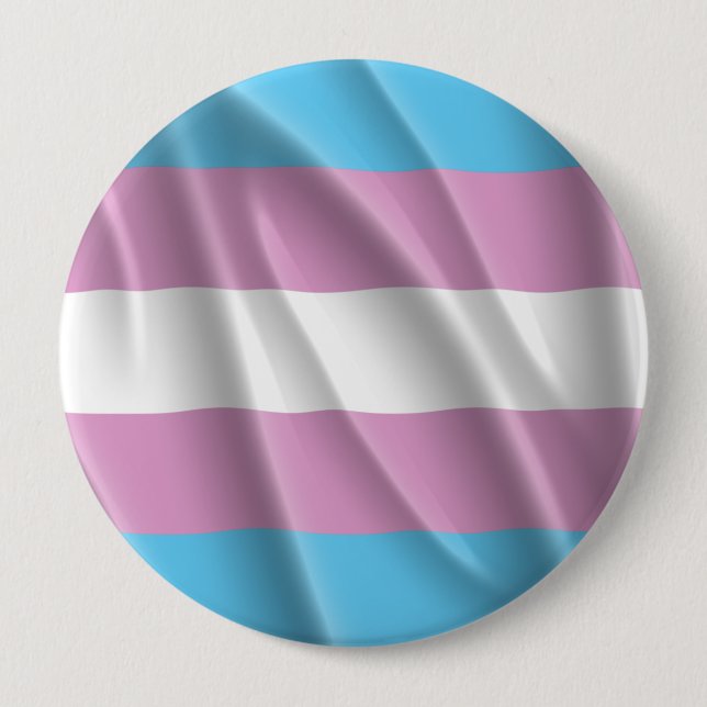 TRANS PRIDE FLAG WAVY DESIGN - 2014 PRIDE BUTTON (Front)