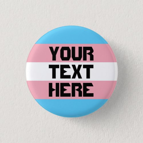 Trans pride flag with text button