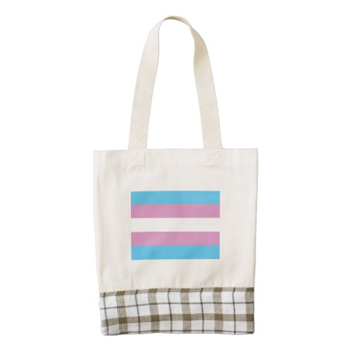 Trans Pride Flag Zazzle HEART Tote Bag