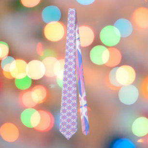 Trans Pride Floral Tie: Bloom with Pride Neck Tie