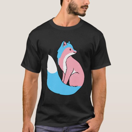 Trans Pride Fox Transgender T_Shirt
