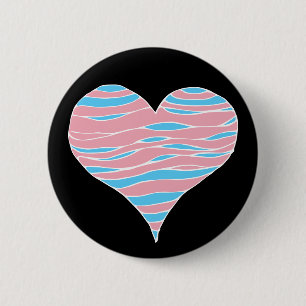 Trans Pride Heart Button