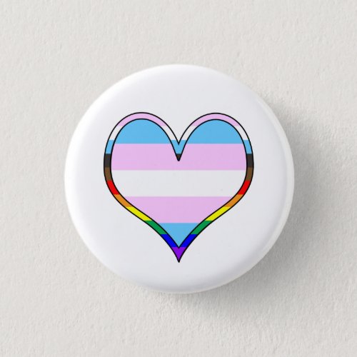 Trans Pride Heart Button