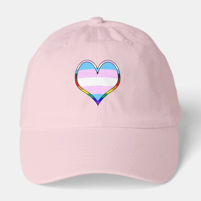 Trans Pride Heart Hat (Front)