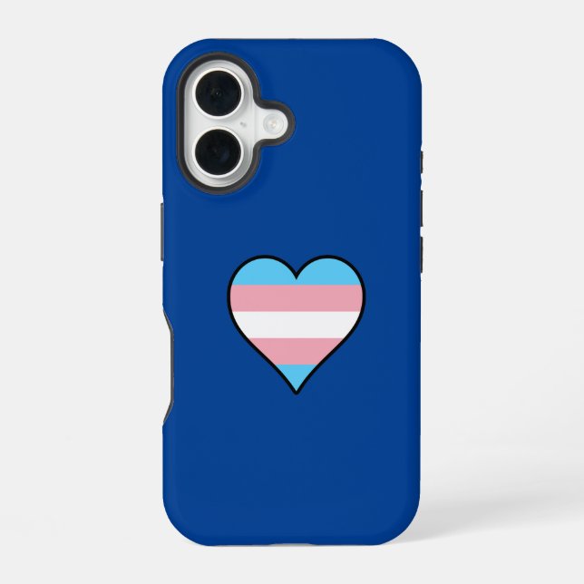 Trans Pride Heart Iphone Case (Back)