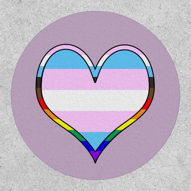 Trans Pride Heart Patch (Front)