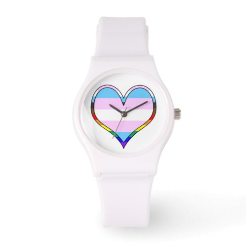 Trans Pride Heart Watch