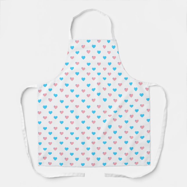 Trans Pride Hearts Apron (Front)
