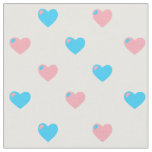 Trans Pride Hearts Fabric
