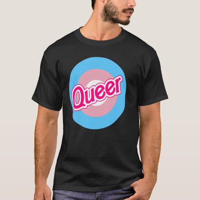 Trans Pride Mod Target - Trans Pride Flag Bullseye T-Shirt (Front)