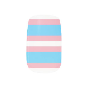 Trans Pride Nails Minx Nail Art
