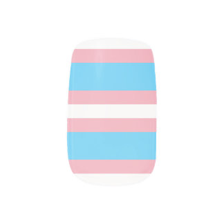 Trans Pride Nails Minx Nail Art