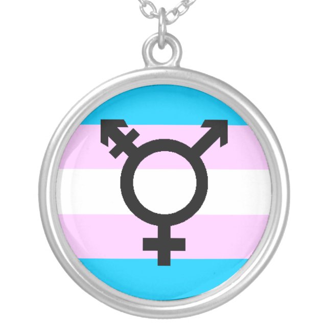 Trans Pride necklace - with symbol (Front)